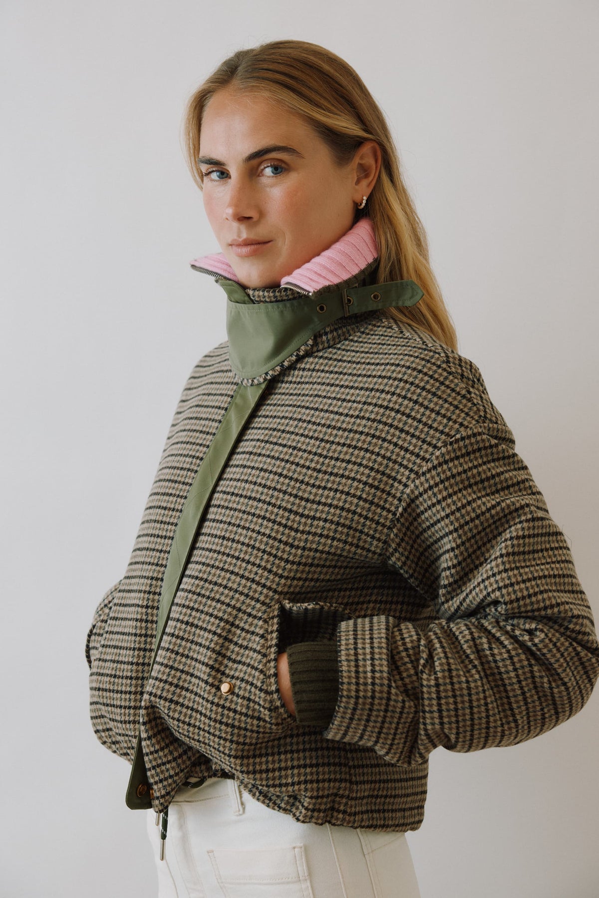 Jacket Deliah in Grey/Black