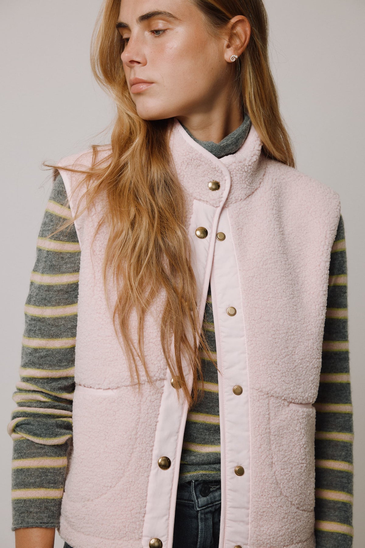 Vest Alba in Light Pink