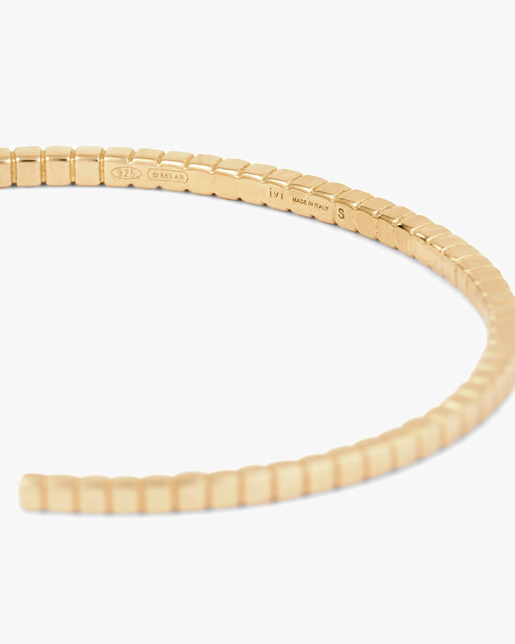 Bangle Slim Signore Cuff in gold