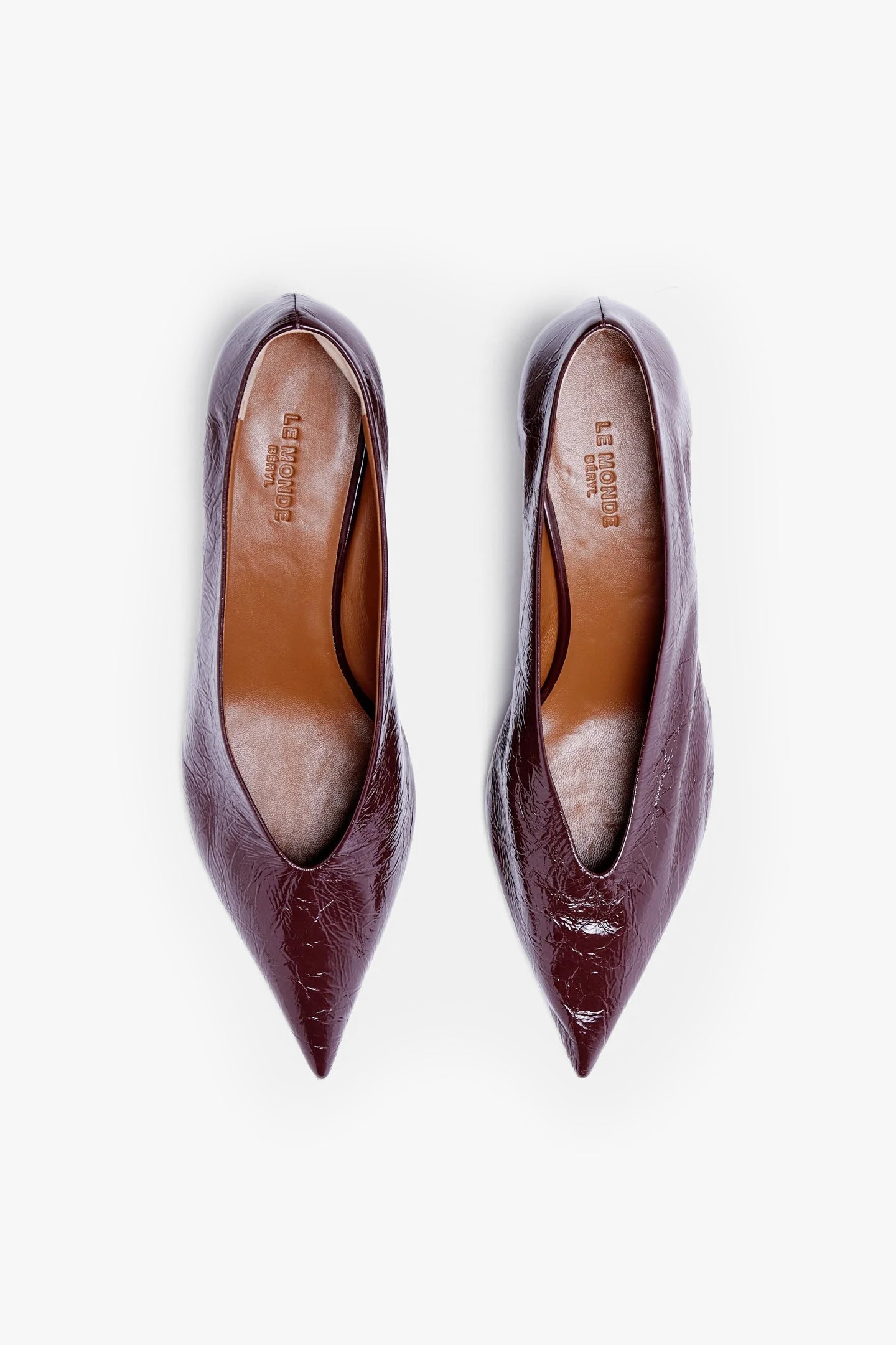 Kitten Heel Babouche in AubergineLe Monde Beryl - Anita Hass