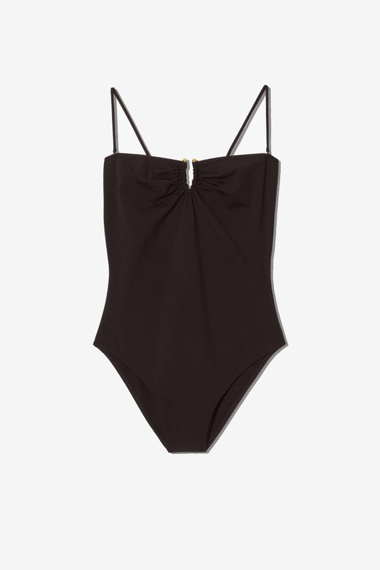 Badeanzug in Espresso