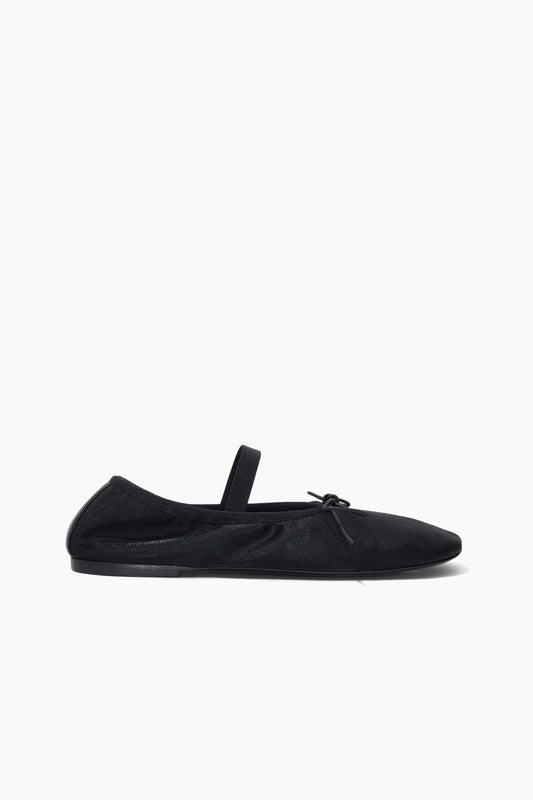 Mary Jane ballerinas in black