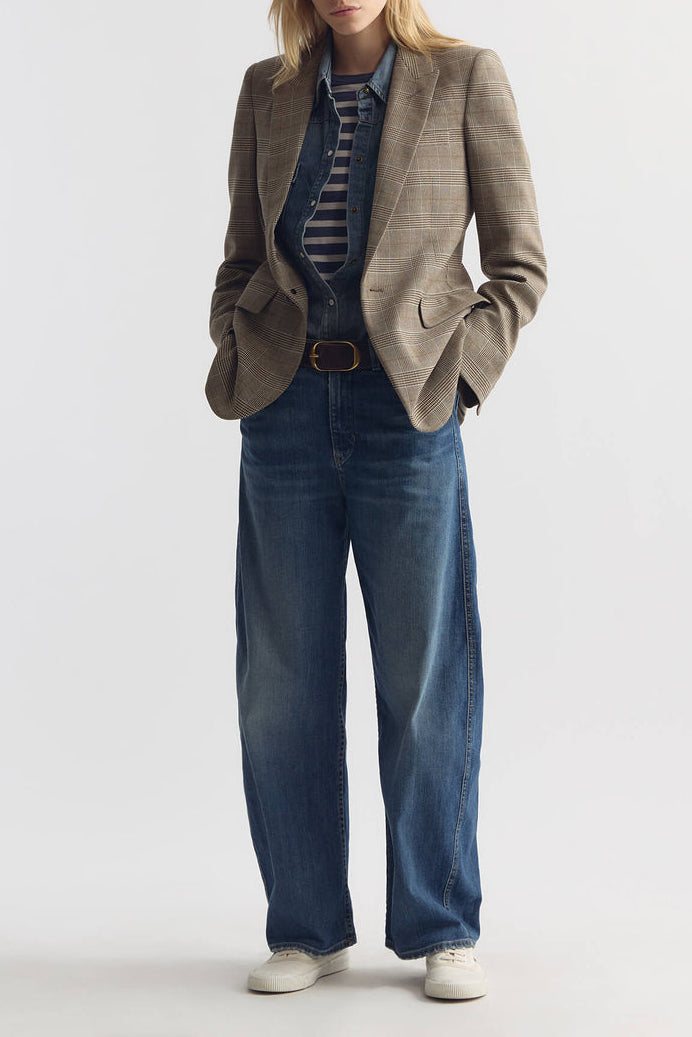 Blazer Anabel in Grey/Ochre Check