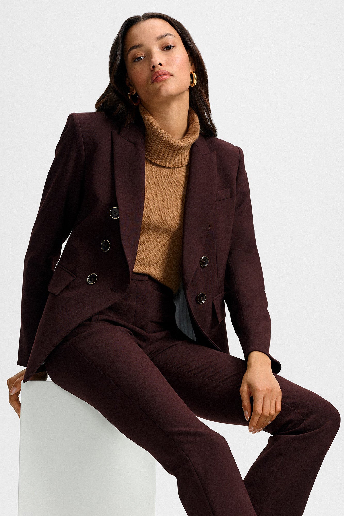 Blazer Miller Dickey in Dark CurrantVeronica Beard - Anita Hass