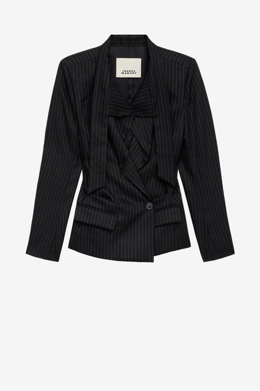 Blazer Nelvia in Pinstripe BlackIsabel Marant - Anita Hass