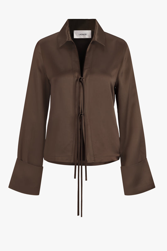 Bluse Bow in ChocolateLadneri - Anita Hass
