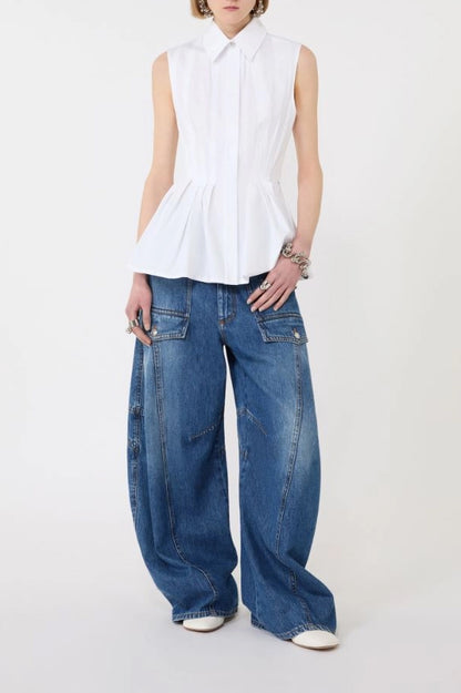 Certosa blouse in Optical White