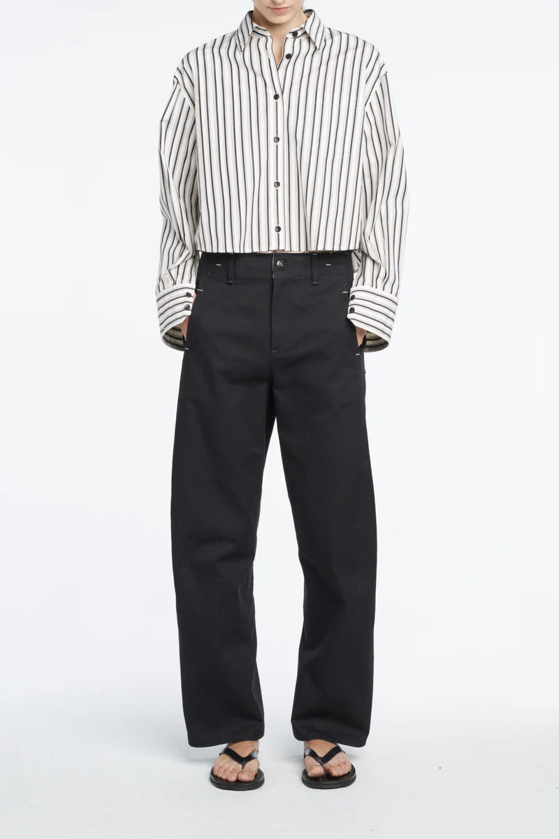 Bluse Cropped in Ivory/BlackMaria McManus - Anita Hass