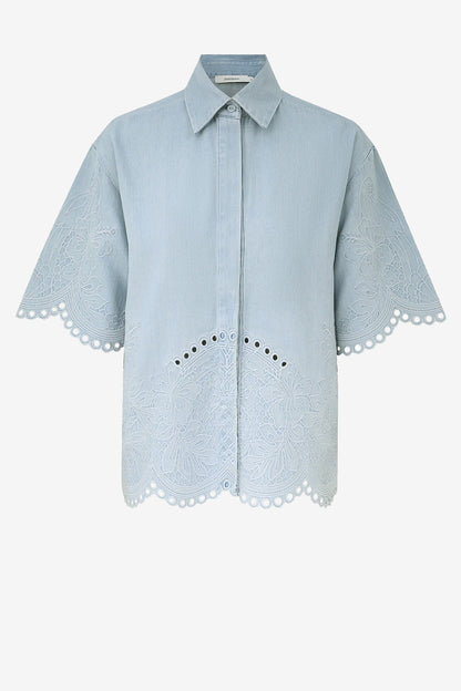 Bluse Daylight Denim in Ice StormZimmermann - Anita Hass