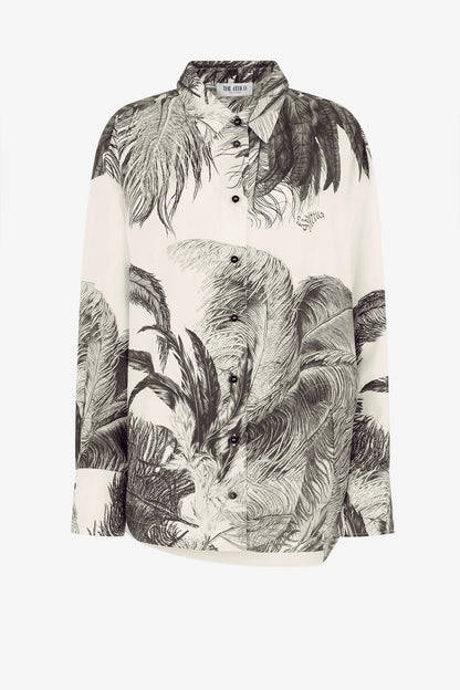 Bluse Diana Feather in White/BlackThe Attico - Anita Hass