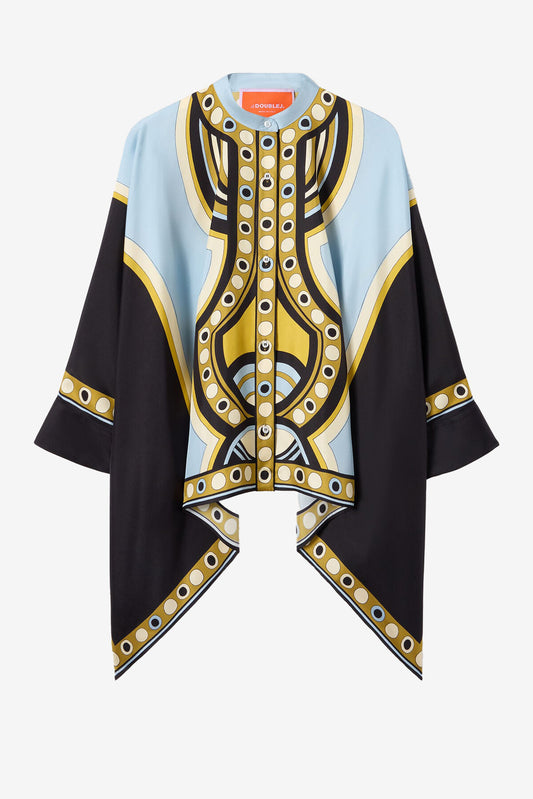 Blusa Foulard en Sanctuary Placée Light Blue