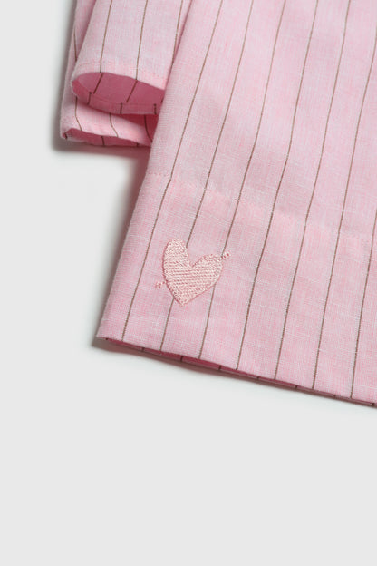 Bluse Linen Love Tailored in Rosa/BraunAnita Hass - Anita Hass