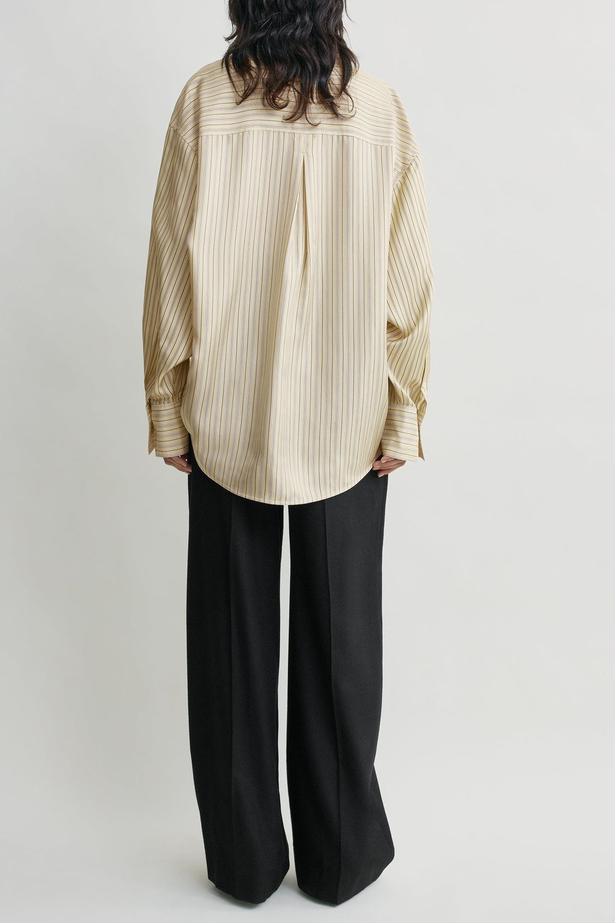 Camicetta oversize in beige/marrone