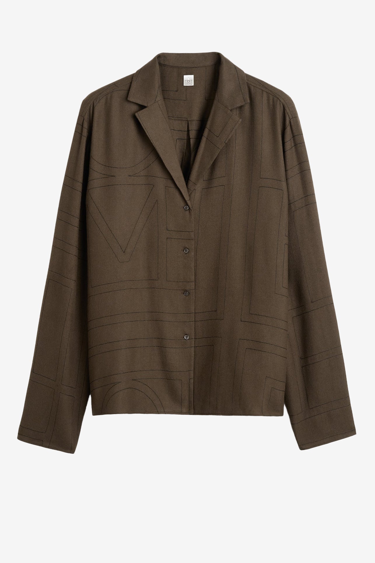 PJ Flannel blouse in Dark Brown