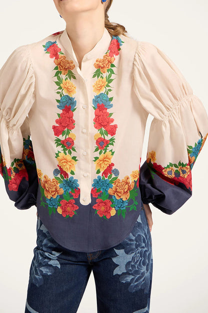 Bluse Pina in Princess Peony IvoryLa Double J - Anita Hass