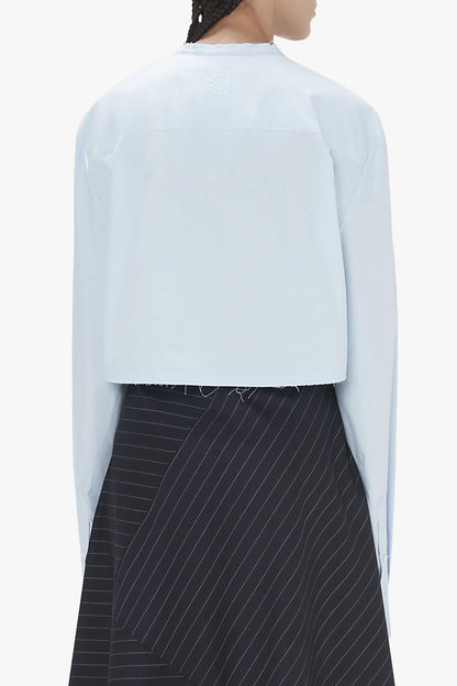 Bluse Raw Cropped in BlauJW Anderson - Anita Hass