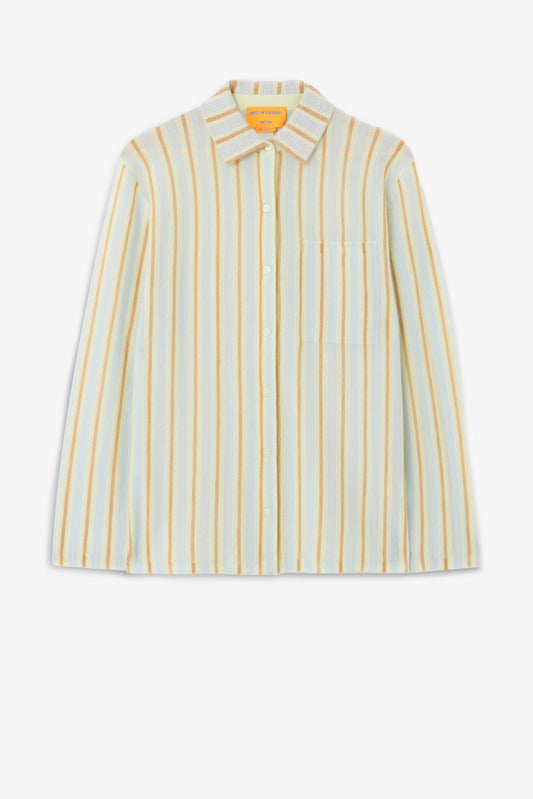 Bluse Stripe Showtime in Limewash