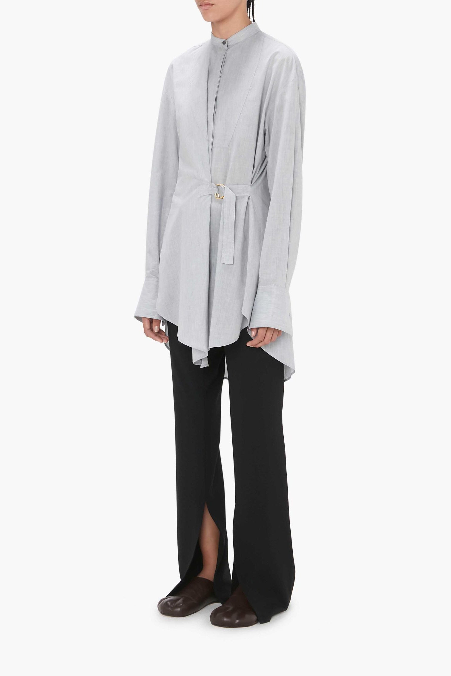 Bluse Twisted in Grey MelangeJW Anderson - Anita Hass