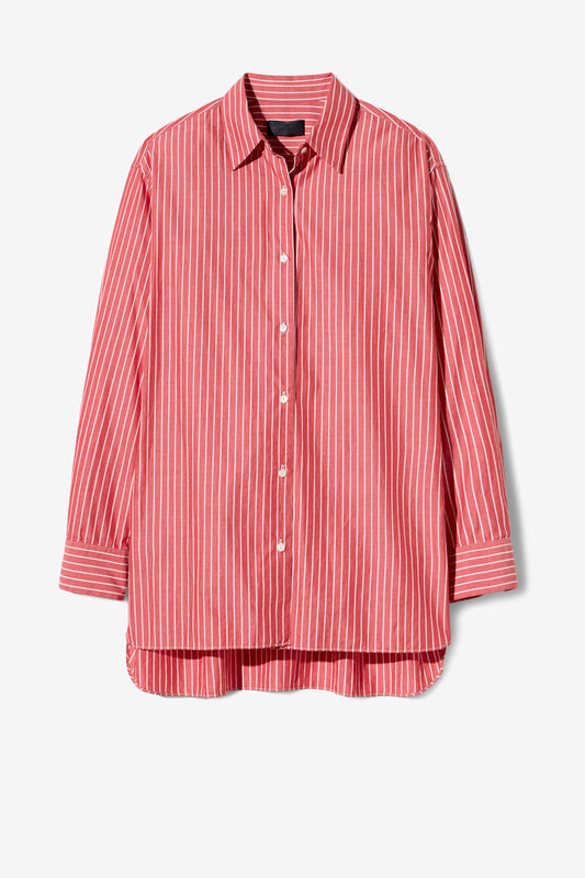 Bluse Yorke in Rot/Weiß