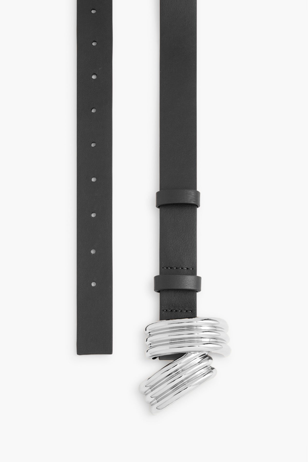 Gürtel The Edythe Swirl in Schwarz/SilberBrandon Maxwell - Anita Hass