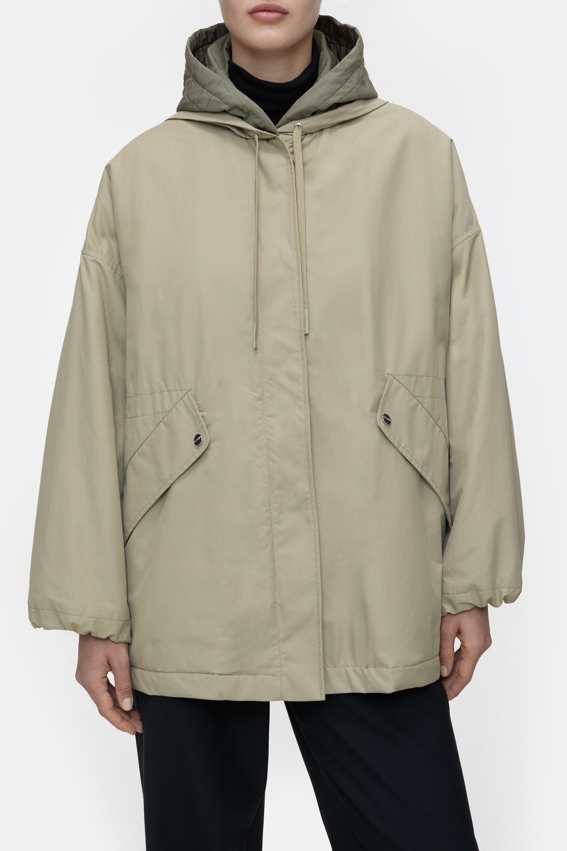 Parka in Pastel OliveClosed - Anita Hass