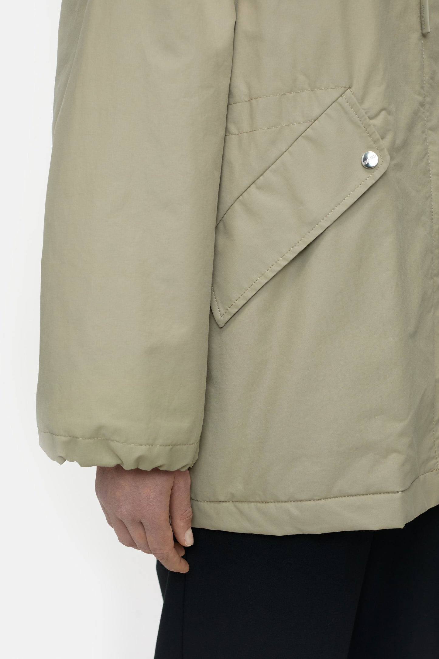 Parka in Pastel OliveClosed - Anita Hass