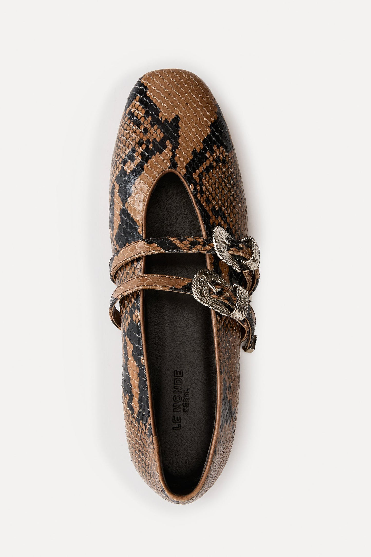 Claudia Loafers in Snake/Silver