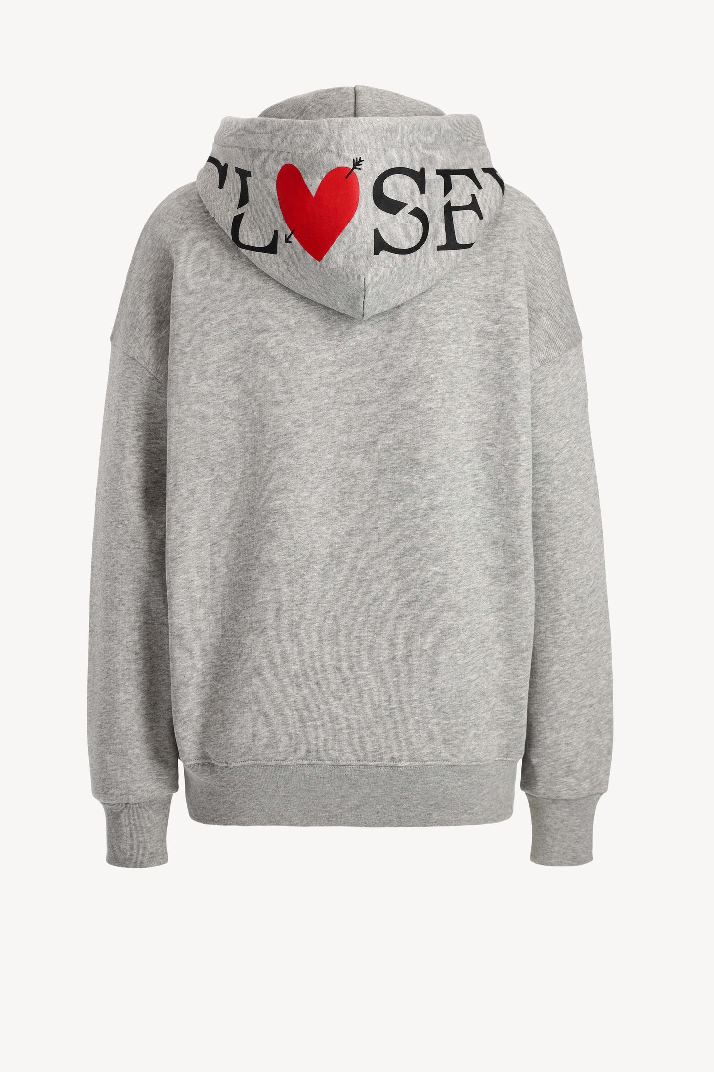 Hoodie 'Heart' in Heather GreyClosed x Anita Hass - Anita Hass