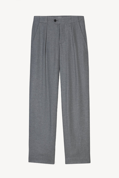 Hose Mawson in Dark Grey MelangeClosed - Anita Hass