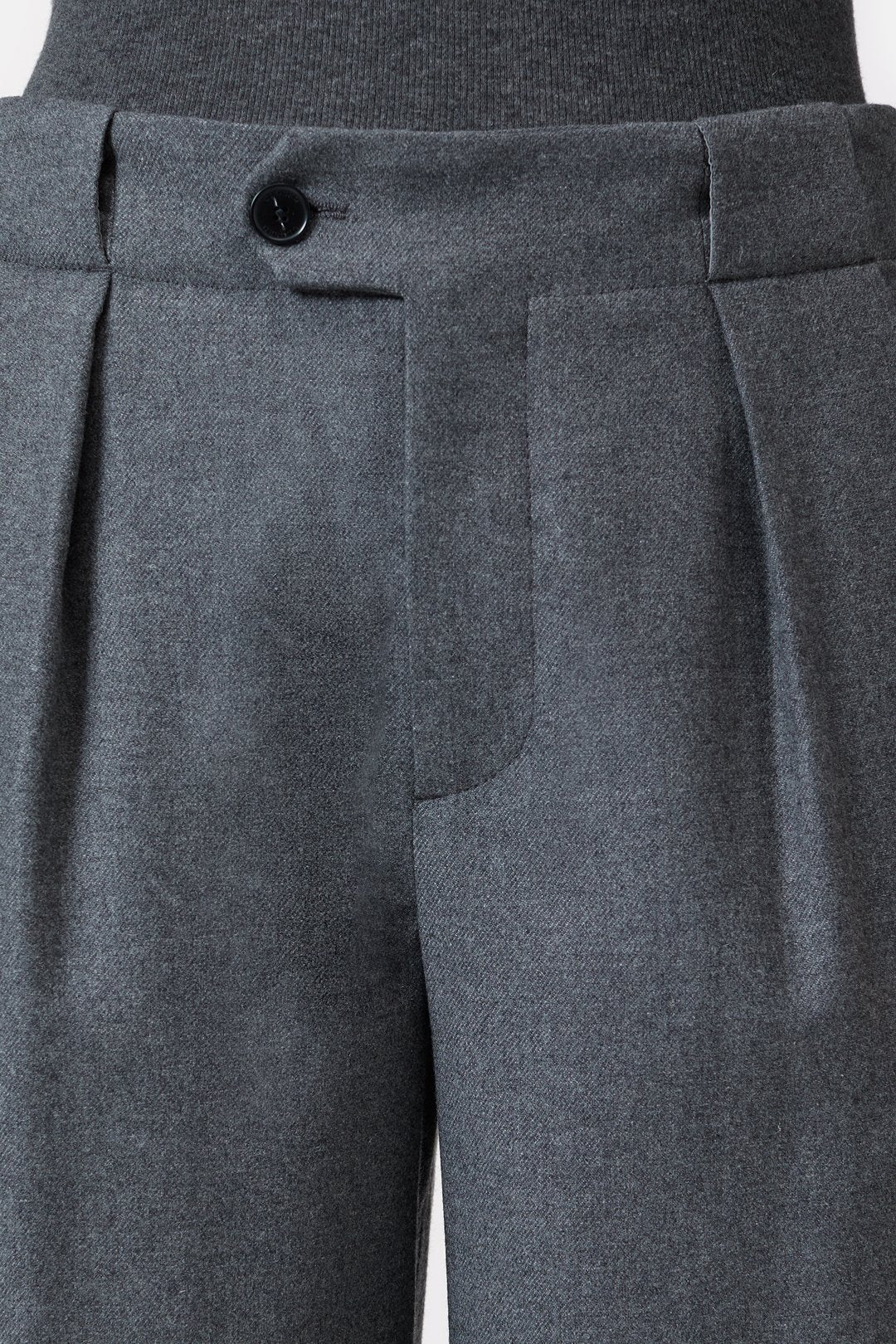 Hose Mawson in Dark Grey MelangeClosed - Anita Hass