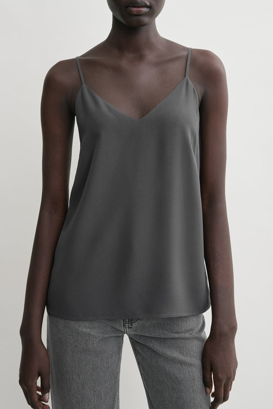 Cami Top Crepe-Back in LeadToteme - Anita Hass