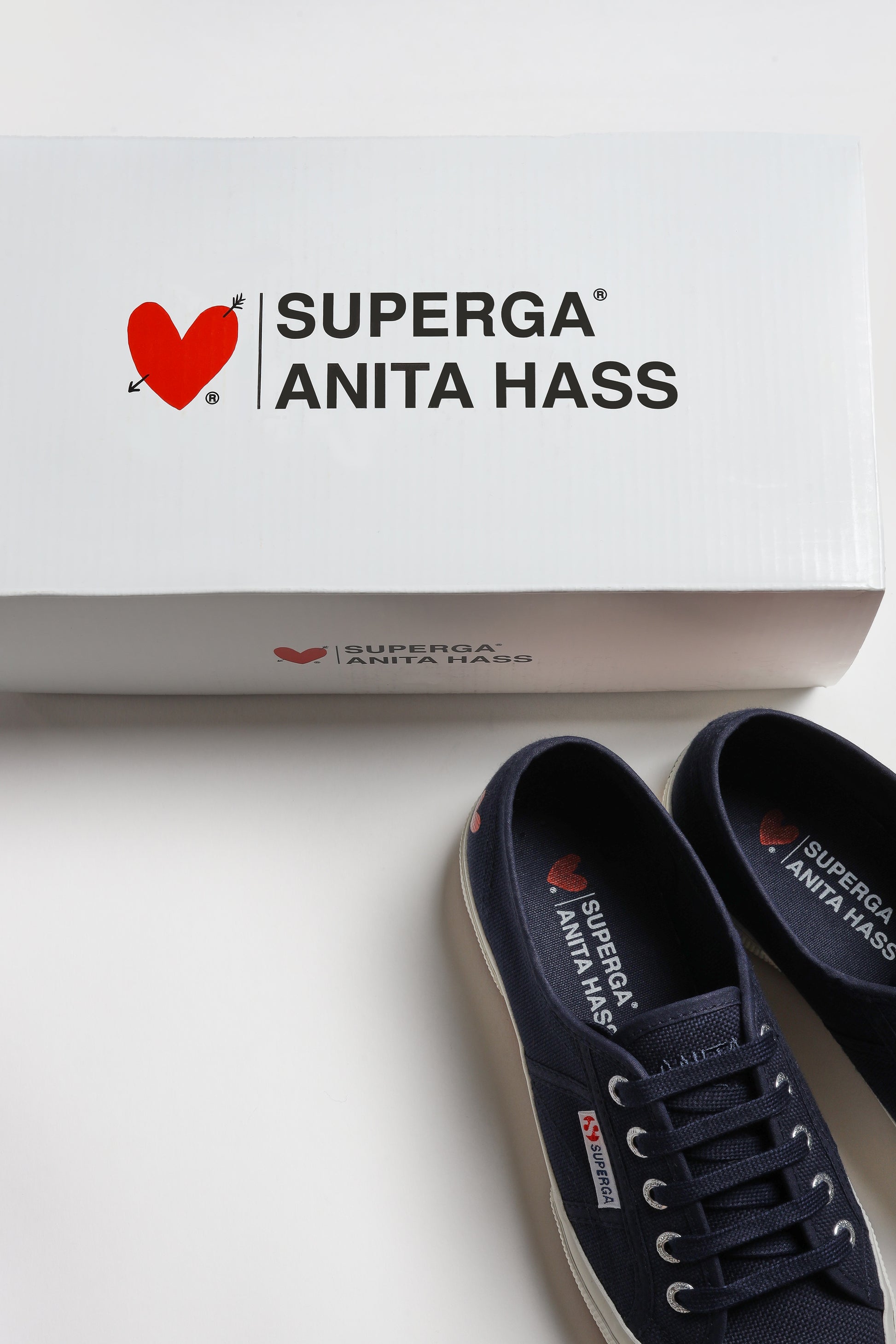Sneaker 2750 'Heart' in NavySuperga x Anita Hass - Anita Hass