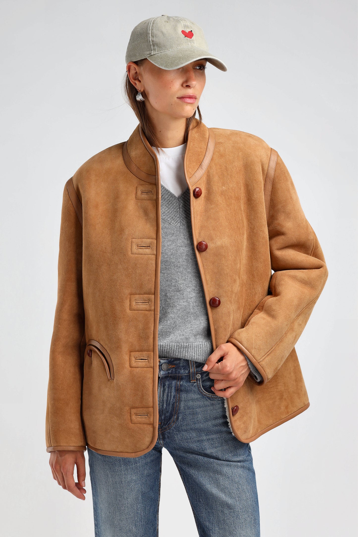 Cap Heart in Washed OlivAnita Hass - Anita Hass