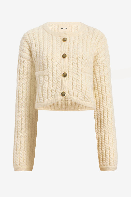 Cardigan Balser in CreamKhaite - Anita Hass