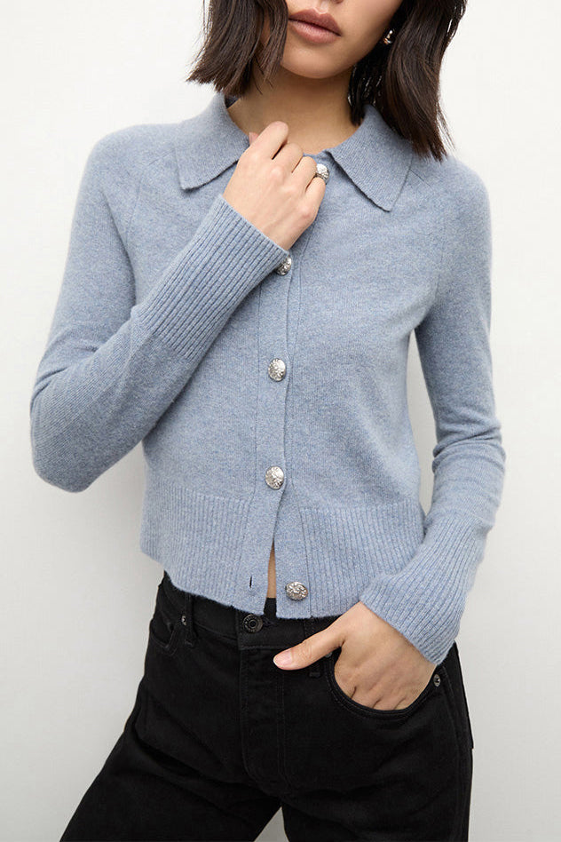 Cardigan Cheshire in Smoke Blue