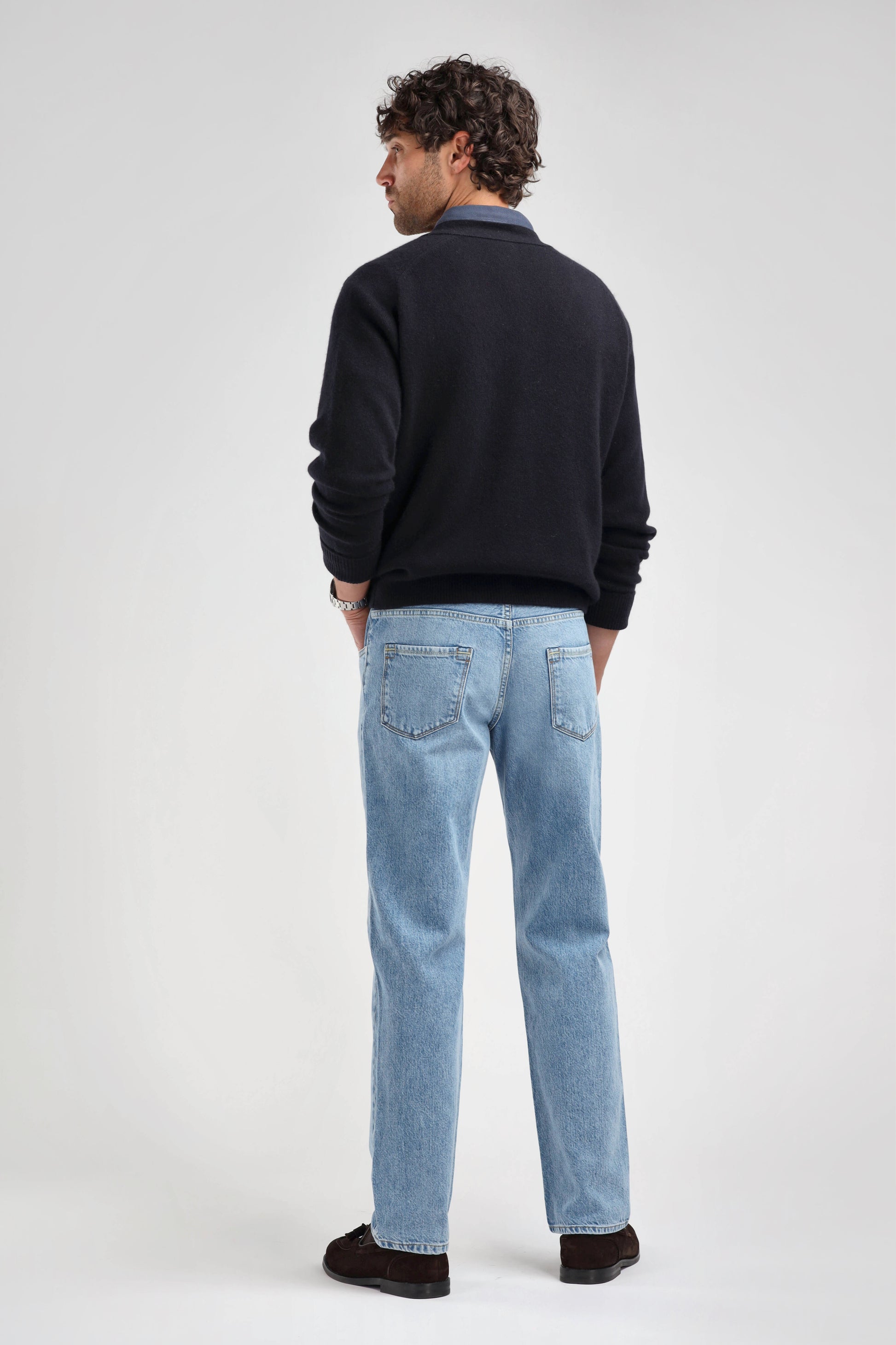 Cardigan Jimmy in NavyLadneri - Anita Hass