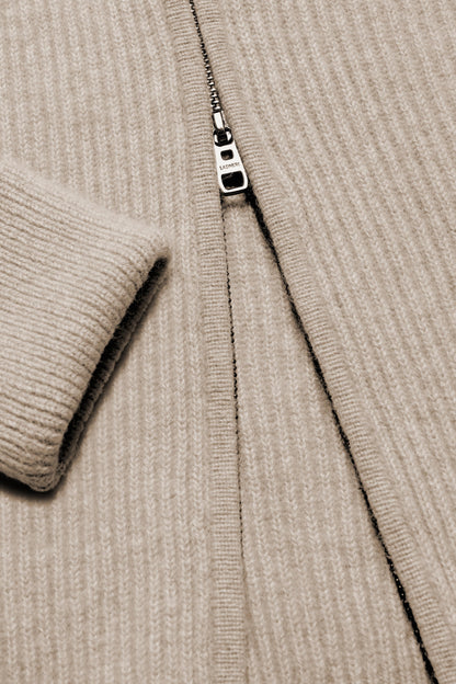 Cardigan Paulie in Taupe MelangeLadneri Men - Anita Hass