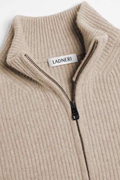 Cardigan Paulie in Taupe MelangeLadneri Men - Anita Hass