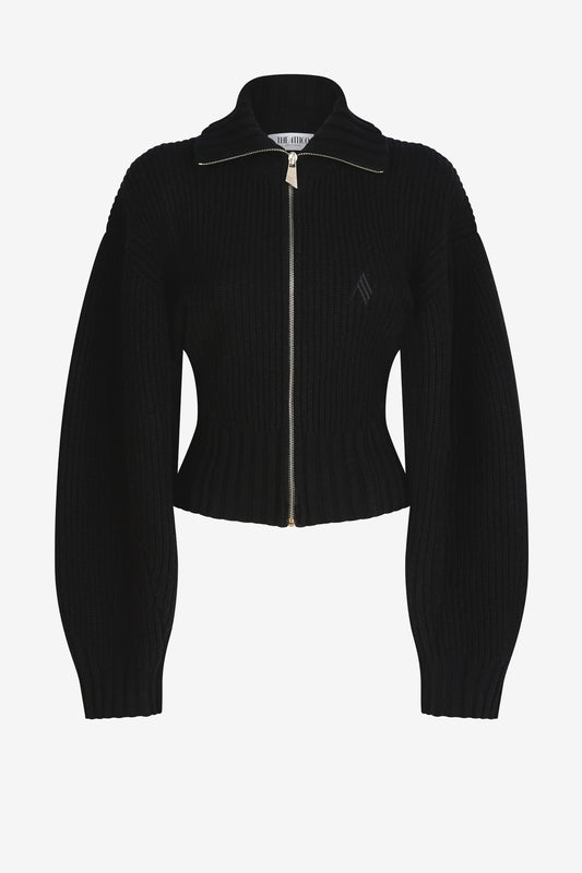 Cardigan Shaped Rib in SchwarzThe Attico - Anita Hass