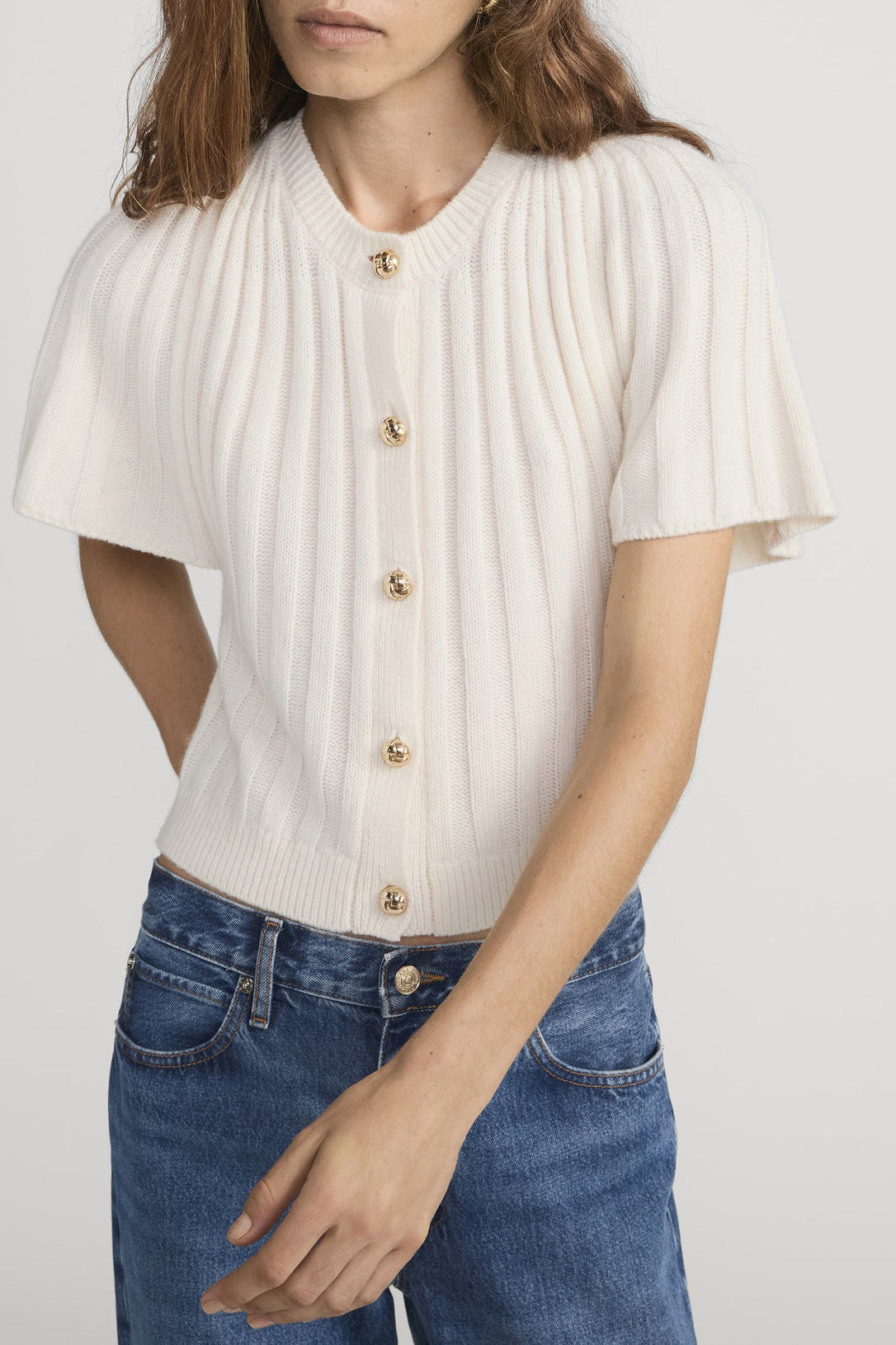 Cardigan The Flutter in crema