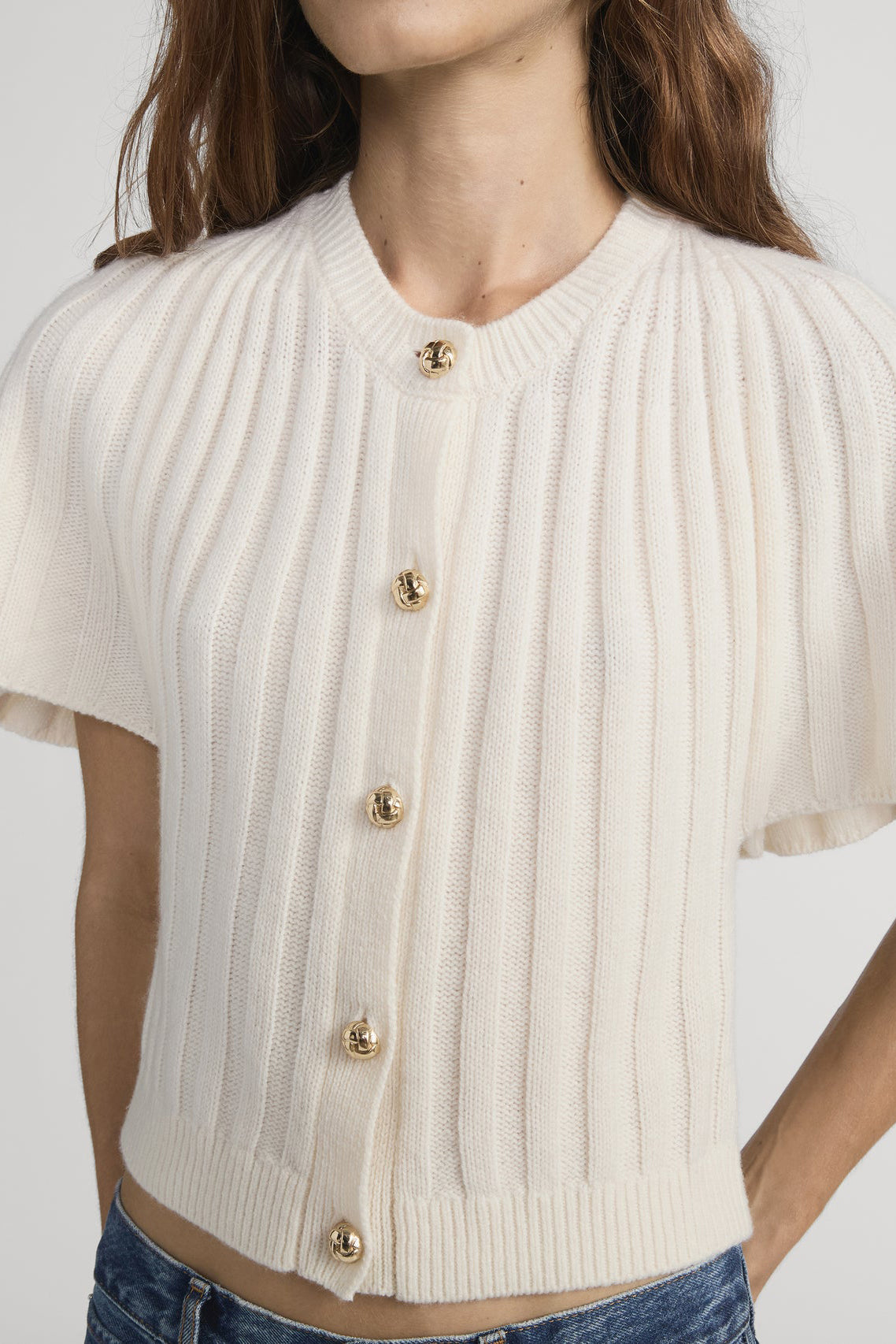 Cardigan The Flutter in crema