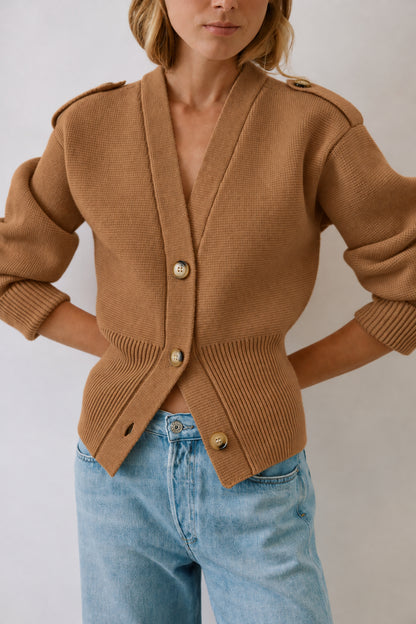 Cardigan Valerie in Chestnut