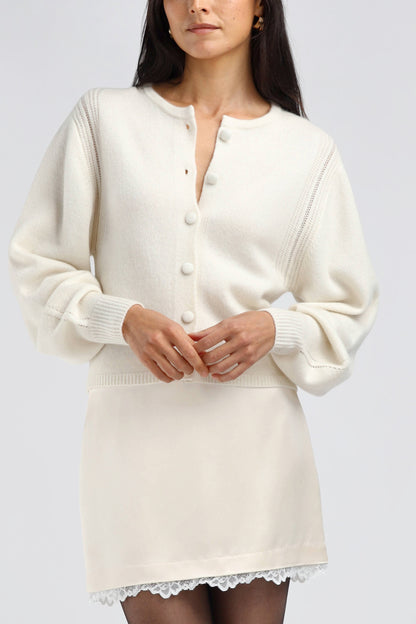 Cardigan Nala in CreamLadneri - Anita Hass