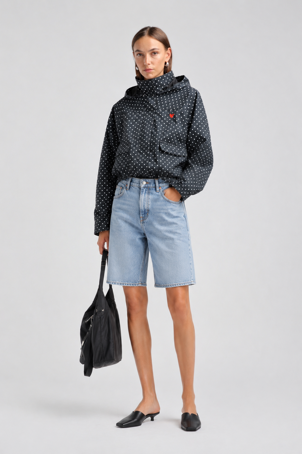Jacket Horizon in Black Dot