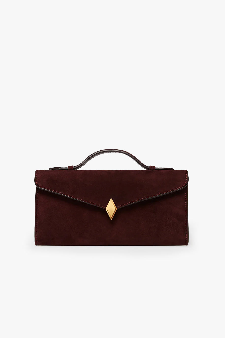 Clutch Edge in Amarone Suede