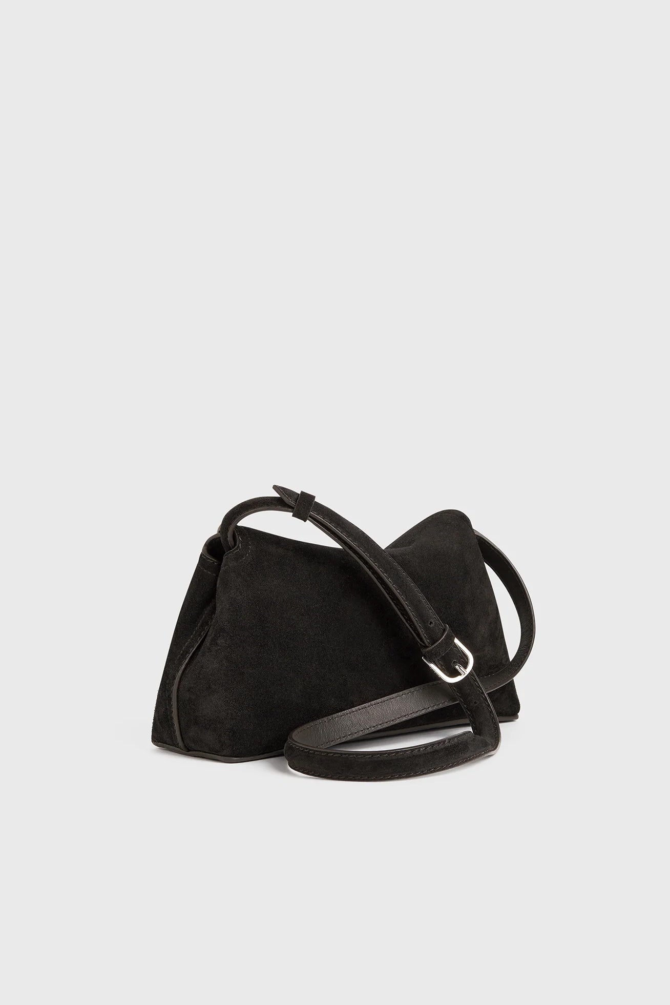 Clutch T-Lock Suede in EspressoToteme - Anita Hass