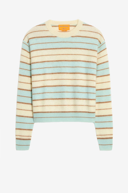 Pullover Grizzly Stripe in SeaglassGuest in Residence - Anita Hass