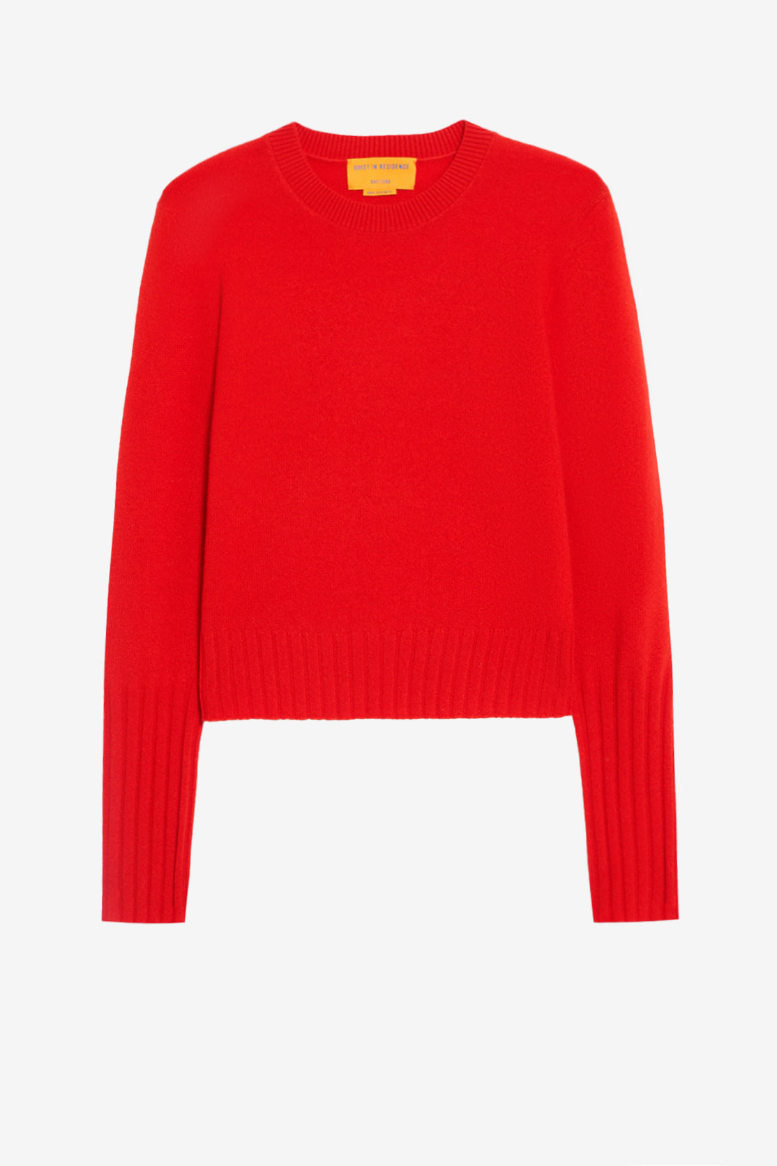 Shrunken sweater in chili