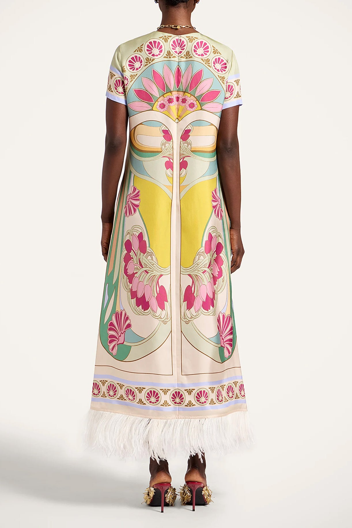 Kleid Swing Feather in Tulip Placée GreenLa Double J - Anita Hass