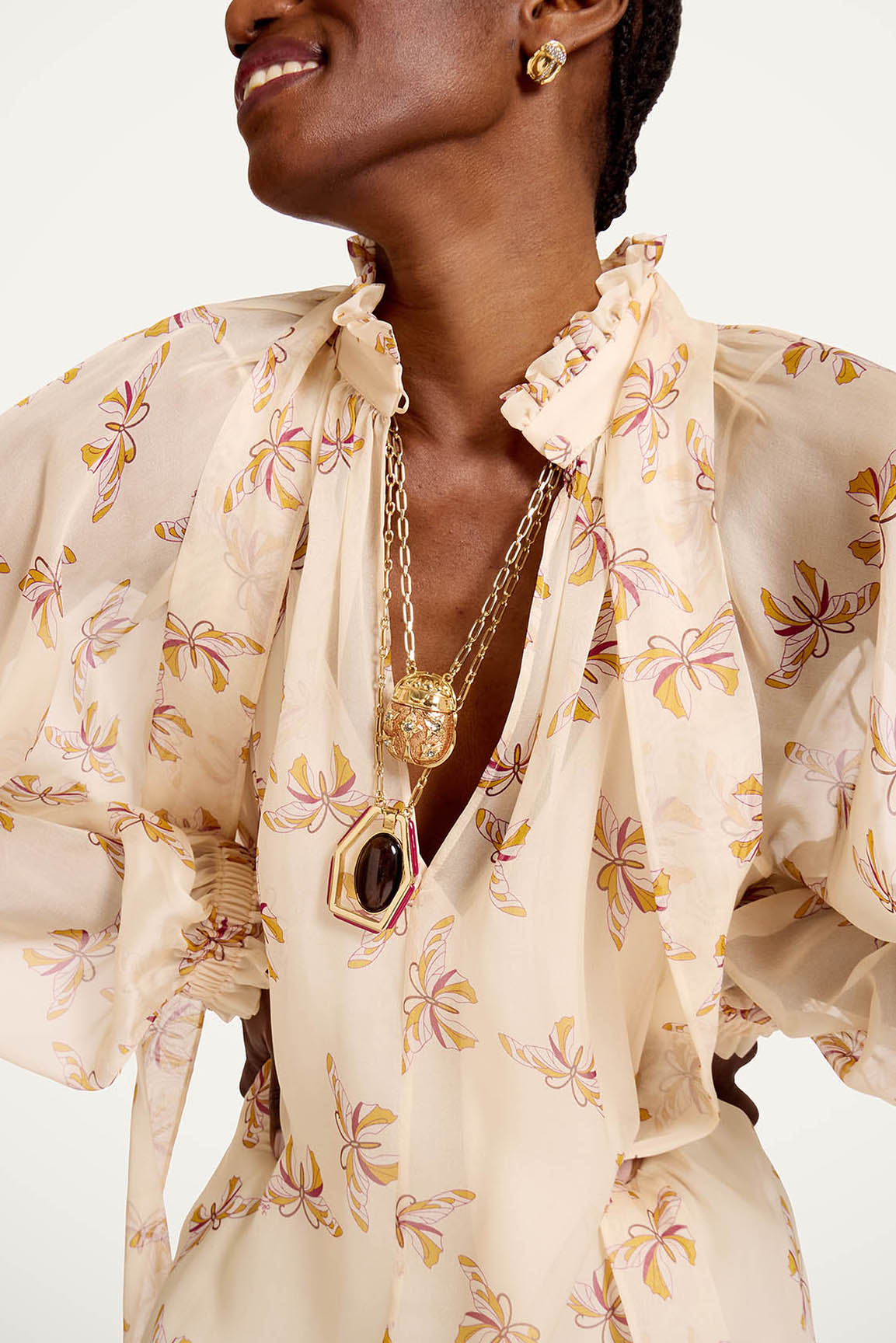 Kleid Cerere Farfalla in ButtercreamLa Double J - Anita Hass